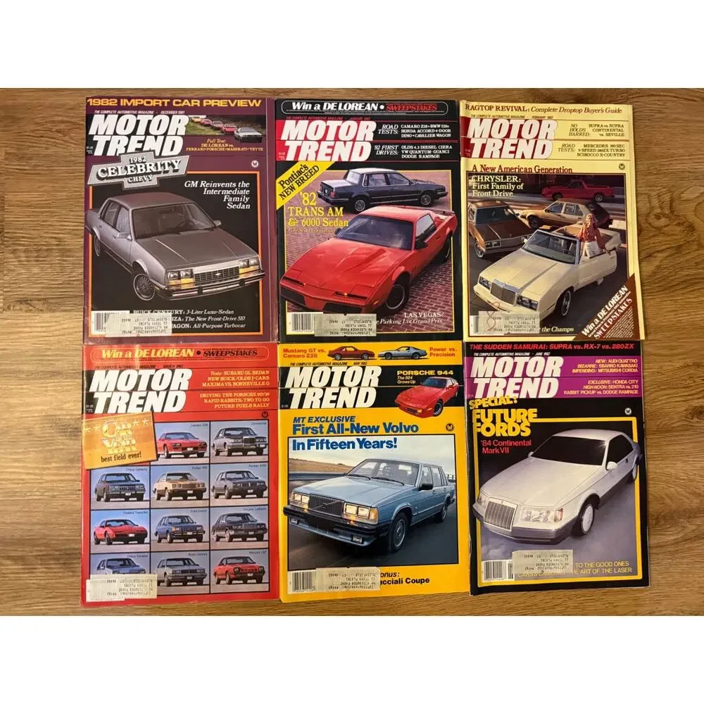 🚗 Vintage Motor Trend Magazine Lot 20 1981-1984 Porsche Supra Camaro GT5